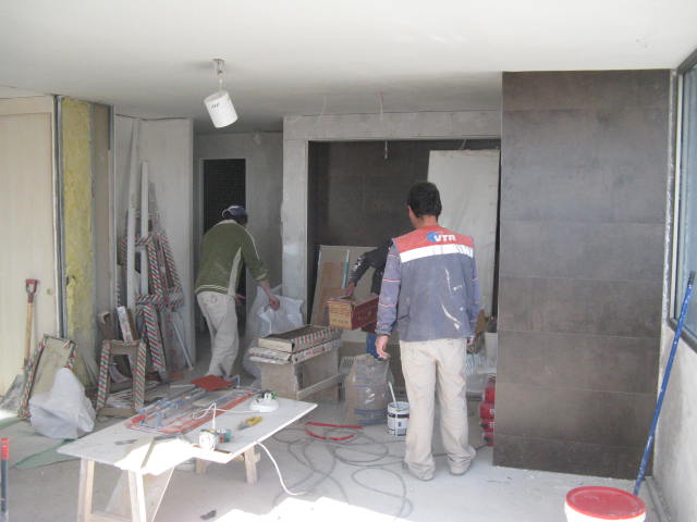 Obra de construcción en progreso